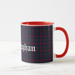 Caneca Xadrez McCaughan Escocesa Clan Tartan Personalizad