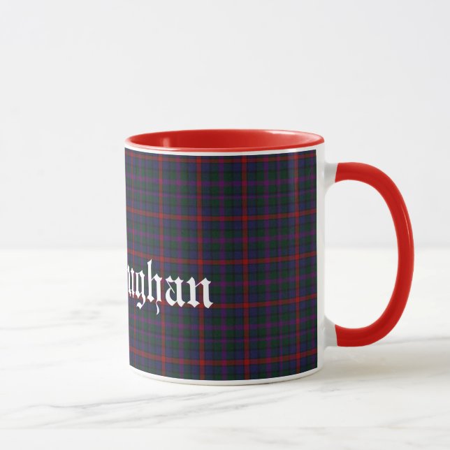 Caneca Xadrez McCaughan Escocesa Clan Tartan Personalizad (Direita)