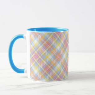 Caneca Xadrez Pastel da listra