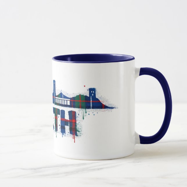 Caneca Xadrez Perth Escócia Escocesa  (Direita)