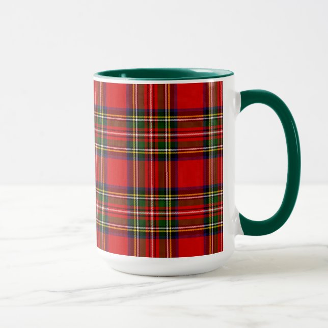 Caneca Xadrez Real Stewart Clan Tartan (Direita)