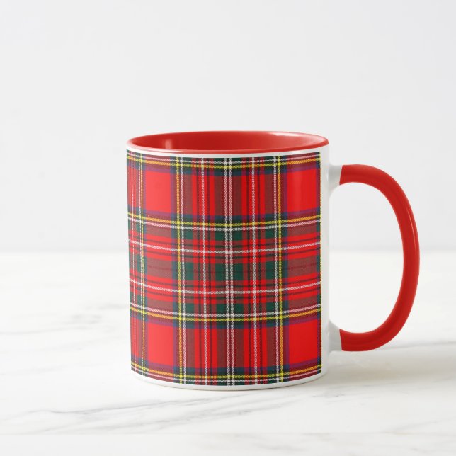 Caneca Xadrez Real Stewart Clan Tartan (Direita)