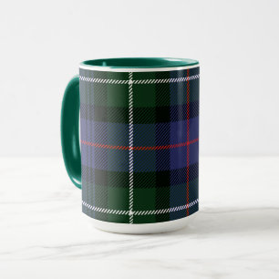 Caneca Xadrez Rústico Roxo e Verde Tartan