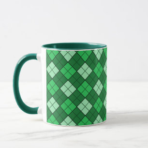 Caneca Xadrez verde