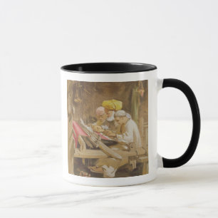 Caneca Xailes da caxemira: Tecelagem, 1863 (chromolitho)