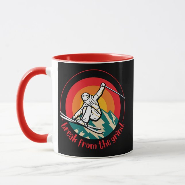 Caneca Xarope de café BFTG de Esqui Mountain (Esquerda)