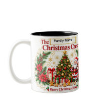 Caneca & Xícara de Natal Personalizada para a Famí