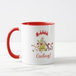 Caneca Xmas saúda os Red Mugs