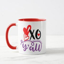 Caneca XO Hearts Dia de os namorados Coffee Mug Design