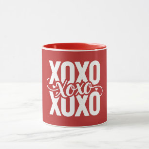 Caneca XOXO Corações Dia dos Namorados