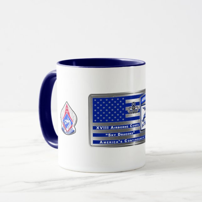 Caneca XVIII Corpo de Emergência da América (Frente Esquerda)