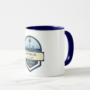 Caneca Yacht club Marinho Náutico