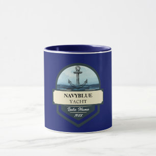 Caneca Yacht club Marinho Náutico