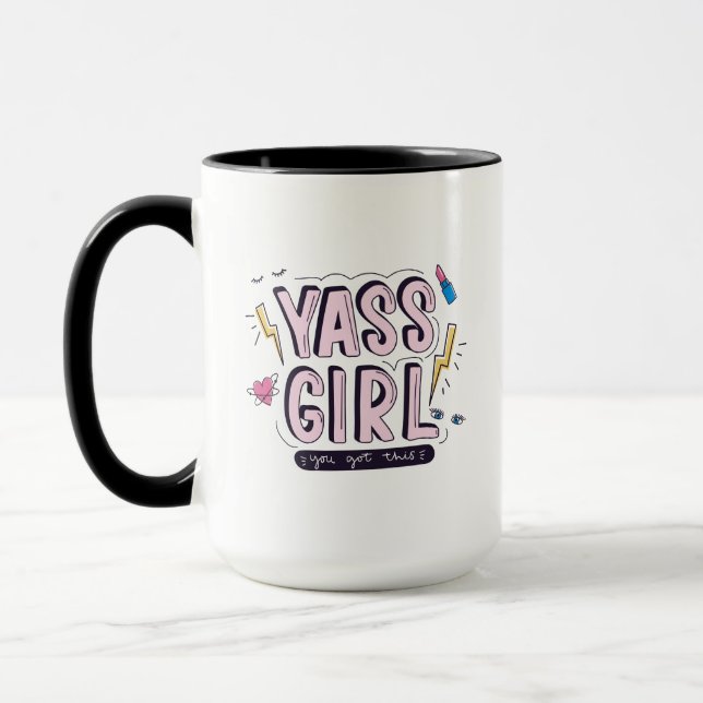 Caneca Yass Girl | Você Recebeu Isso (Esquerda)