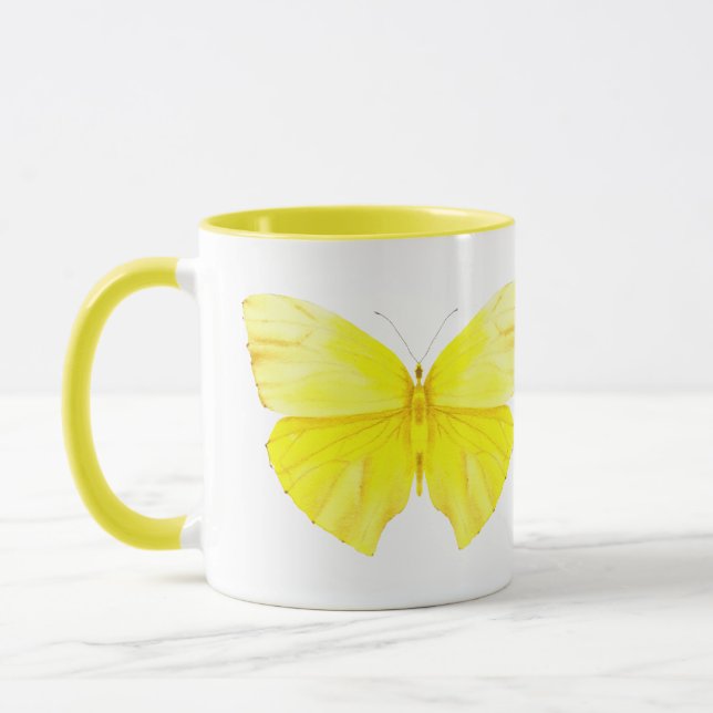 Caneca Yellow Butterfly Mug (Esquerda)