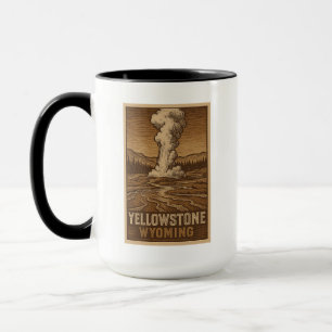 Caneca Yellowstone National Park Mug