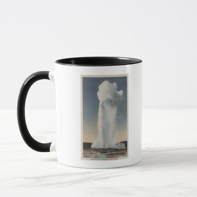 Caneca Yellowstone, Visão de Erupção Rápida e Fiel (Esquerda)