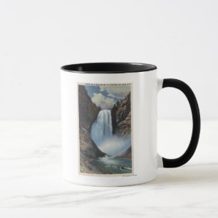 Caneca Yellowstone, WYLower cai de baixo da vista