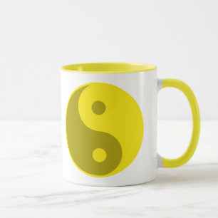 Caneca Yin amarelo Yang