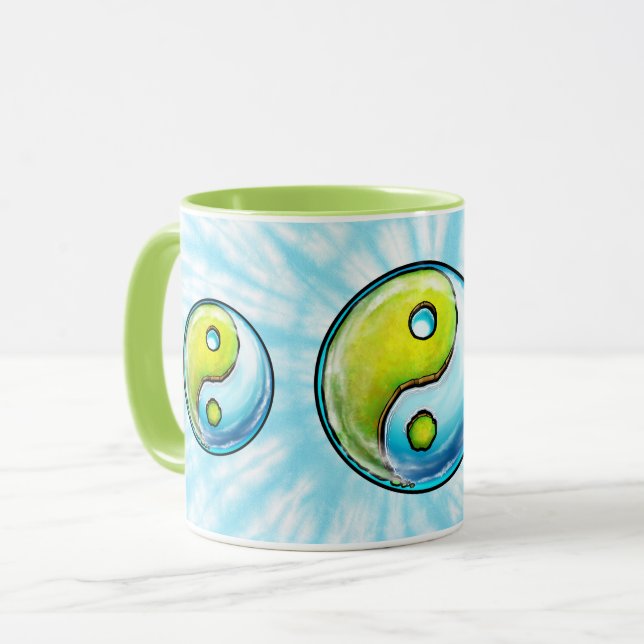 Caneca Yin-Yang Earth Tie-Dye (Frente Esquerda)