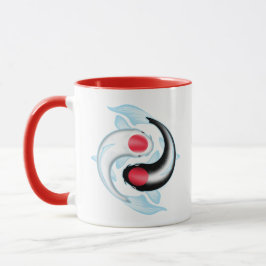 Caneca Yin Yang Tancho Koi Mug