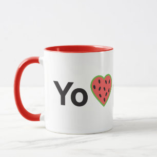 Caneca Yo Amo Patilla Coffee Mug