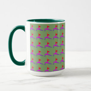Caneca Yoga Design Combo de Diversão Verde