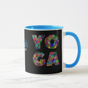 Caneca Yoga Gift Mug bonito com Nome Personalizado Taça d