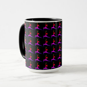 Caneca Yoga Vermelha Negra