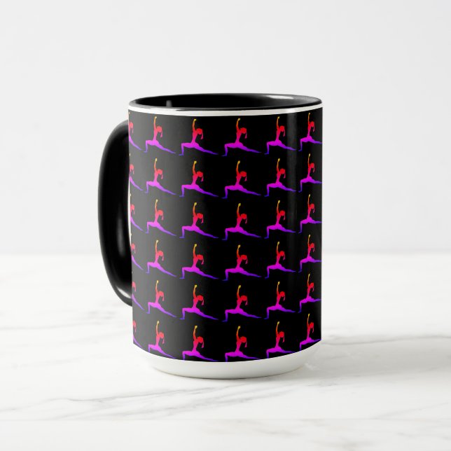 Caneca Yoga Vermelha Negra (Frente Esquerda)