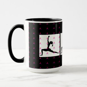 Caneca Yoga Vermelha Negra