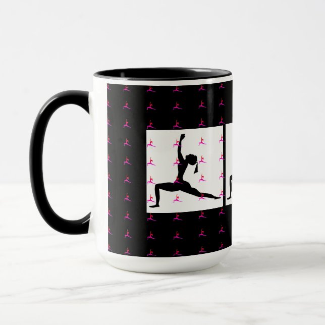 Caneca Yoga Vermelha Negra (Esquerda)