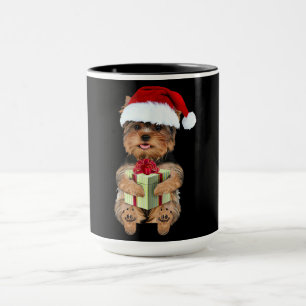 Caneca Yorkie natalino - Yorkshire Terrier Funny Dog
