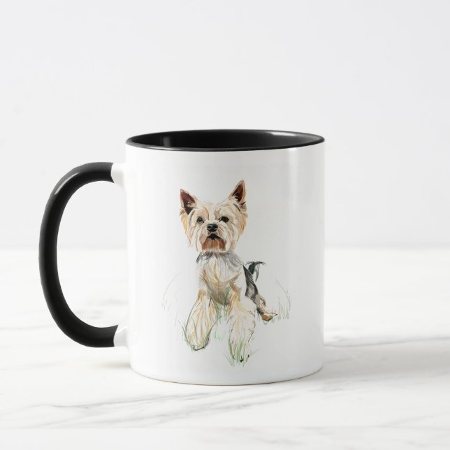 Caneca Yorkie – Yorkshire Terrier, Caneca de Café  (Esquerda)