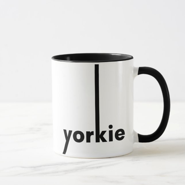 Caneca Yorkie Yorkshire Terrier Simple Dog Lover & Owner (Direita)