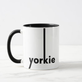 Caneca Yorkie Yorkshire Terrier Simple Dog Lover & Owner