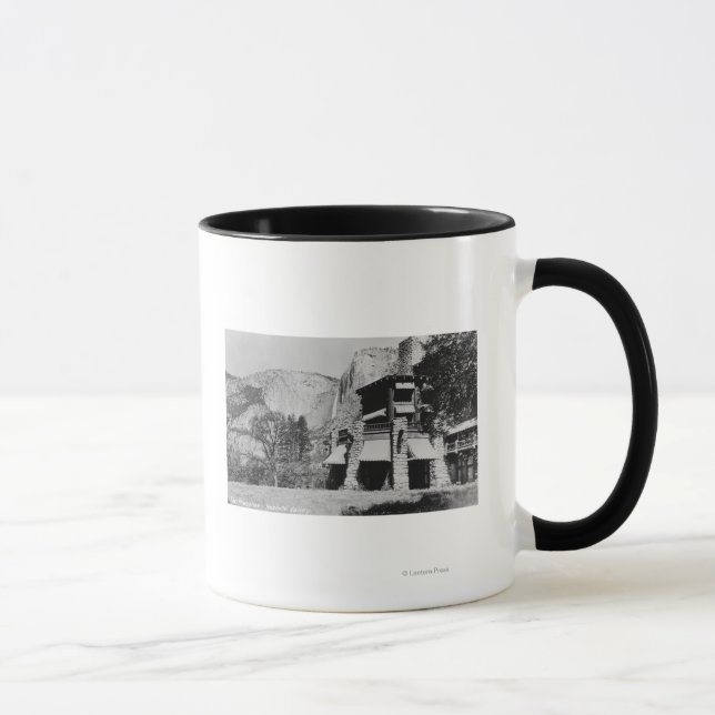 Caneca Yosemite, CA - O Bordo Ahwahnee e o Vale (Direita)