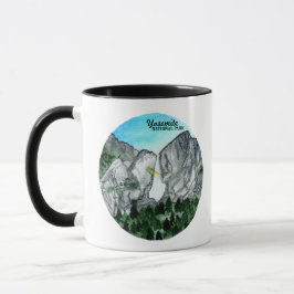 Caneca Yosemite National Park Watercolor Art