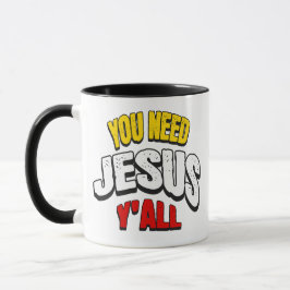 Caneca You Need Jesus Y'all