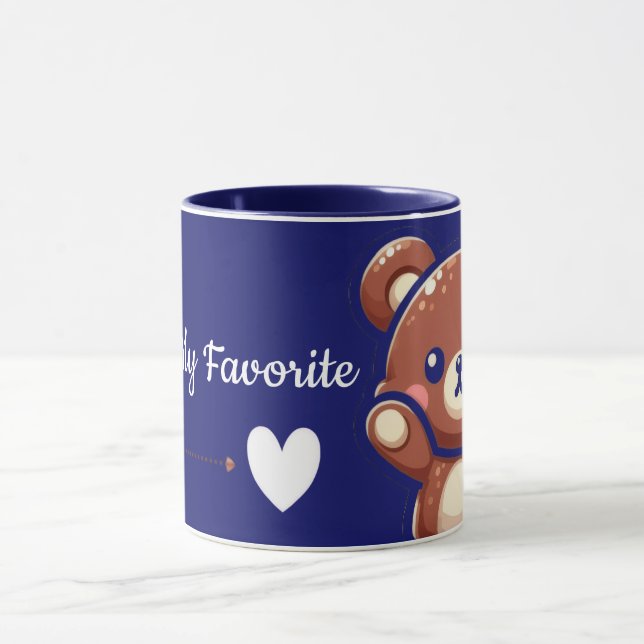 Caneca You’re My Favorite – Cute Teddy Bear Mug (Centro)