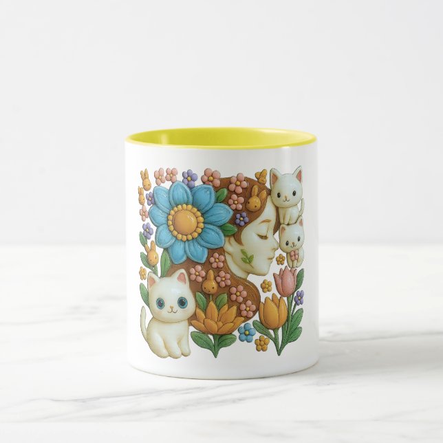 Caneca Young girl in a magical world (Centro)