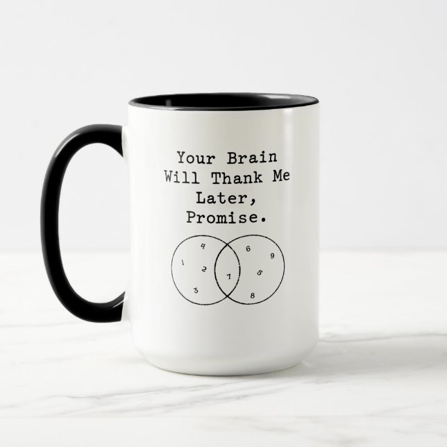 Caneca Your Brain Will Thank Me Later Math Teacher (Esquerda)