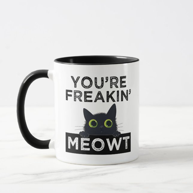 Caneca You're Freakin' Meowt (Esquerda)