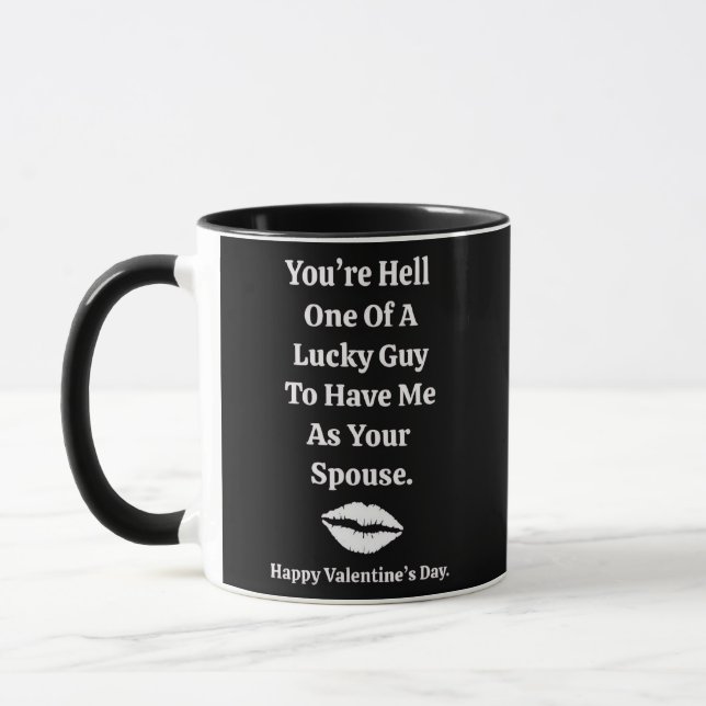 Caneca You're One Lucky Guy Valentine's Day  (Esquerda)