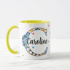 Caneca Z8-C Monogram Mug – Geometric & Floral Elegance