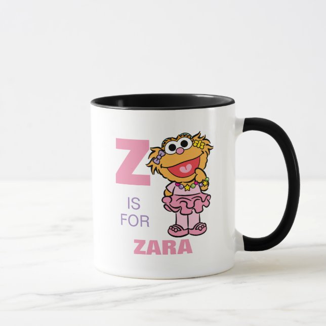 Caneca Z é para Zoe | Adicione seu nome (Direita)