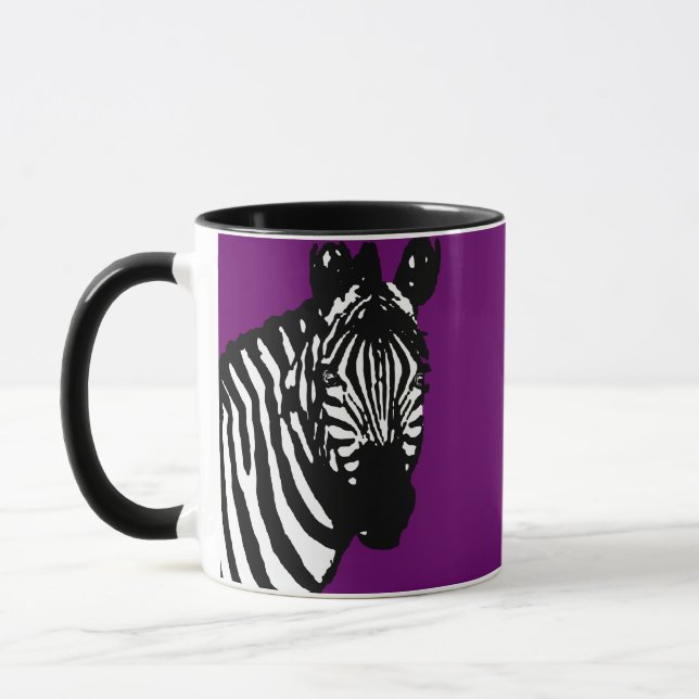 Caneca zebra. (Esquerda)