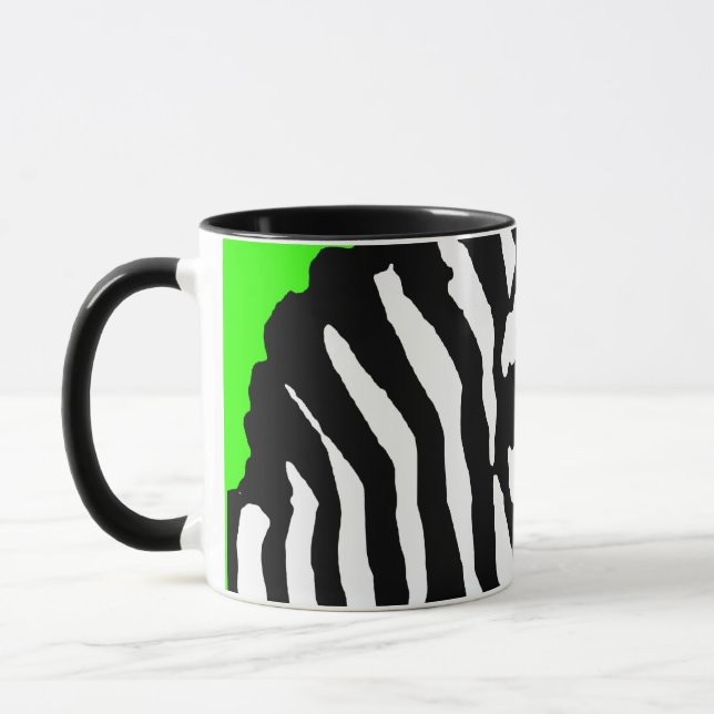 Caneca zebra. (Esquerda)