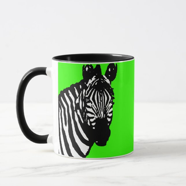 Caneca zebra. (Esquerda)