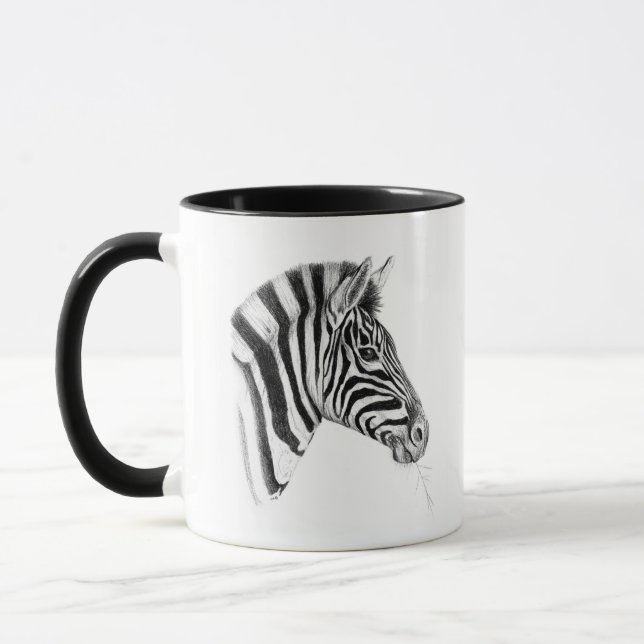 Caneca Zebra Art Coffee Mug - Elegante (Esquerda)